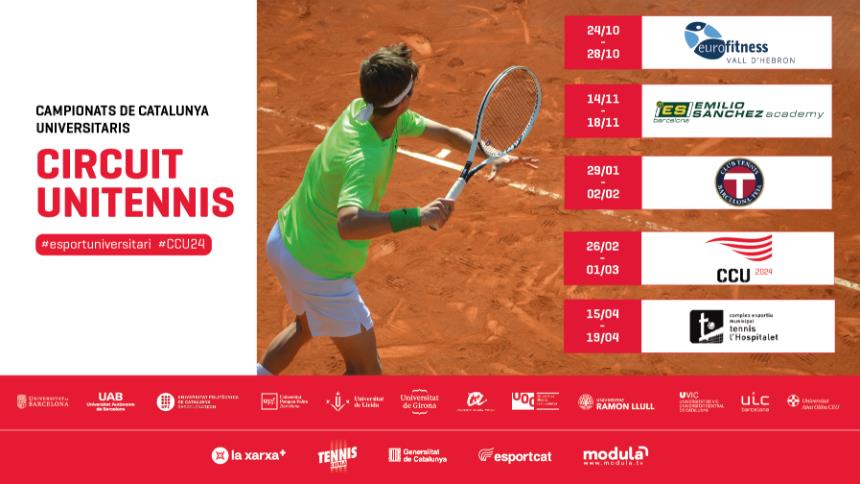 Torna l’Unitennis: el Circuit de Tennis Universitari de Catalunya!
